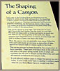 Shaping Of a Canyon Sign Detail