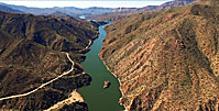 Salt River To See Apache Lake In Distance