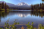 1 Lassen Peak From Manzanita Lake