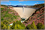 Water Pours Below Dam