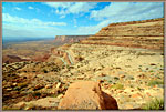 Moki Dugway-wide view of switchbacks