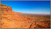 Moki Dugway with Valley of the Gods in the Distance