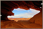 Tower Butte thro tiny arch