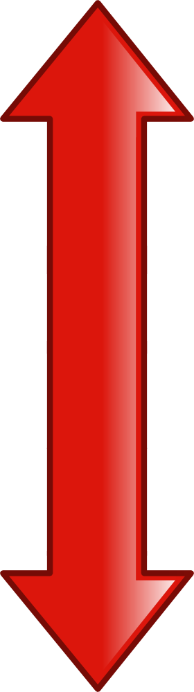 Red Double Pointed Arrow